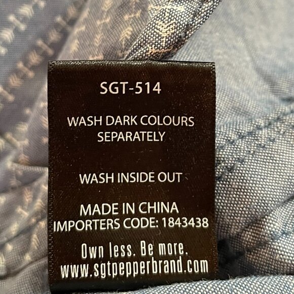 Sergeant Pepper Short Sleeve Button Down Shirt - Picture 6 of 7